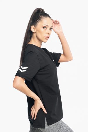 koszulka oversize damska w kolorze czarnym