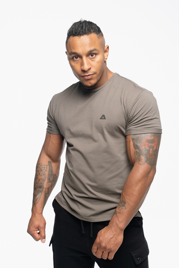 Men's FURY khaki T-shirt khaki - DEADlift Gym Wear Streetwear