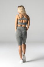 Short biker sports leggings ELITE FORCE grey - Image 4