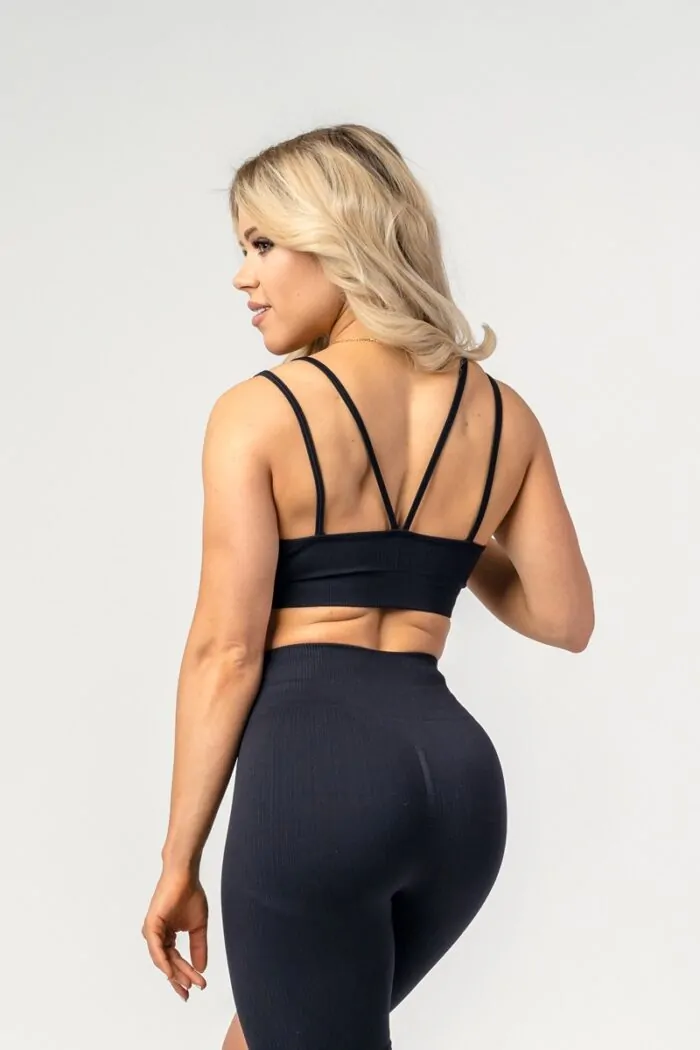 Women's sports set with BLACK leggings. - Image 3