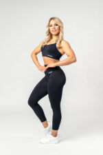 Women's sports set with BLACK leggings. - Image 5