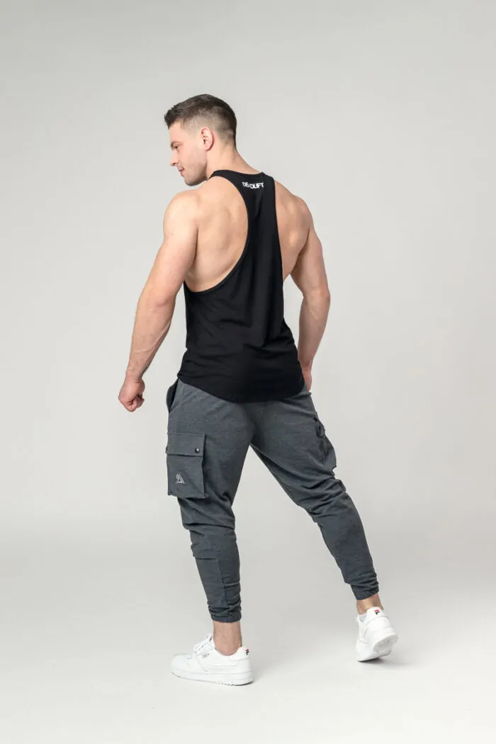 Men's training tank top ELITE black - Image 3