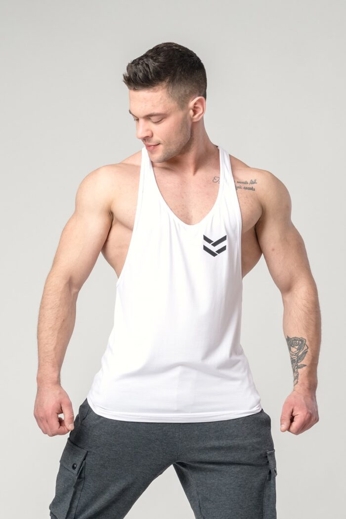 Men's training tank top ELITE white - Image 1