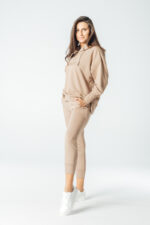 Women's oversize NUDE beige sweatshirt - Image 6
