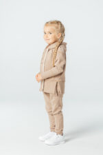NUDE beige children's sweatpants - Image 2