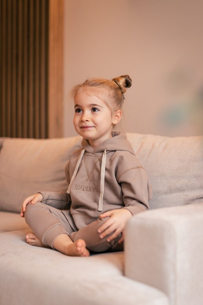 NUDE beige children's sweatpants - Image 6