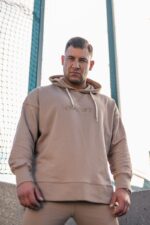 Men's sports sweatshirt NUDE beige - Image 6