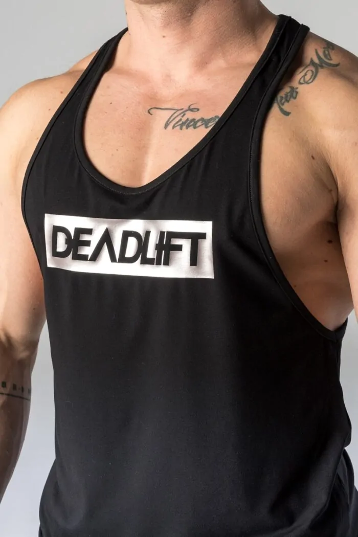 Men's stringer tank top METALLIC BOX black - Image 4