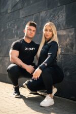 Men's slim fit T-shirt METALLIC black - Image 5
