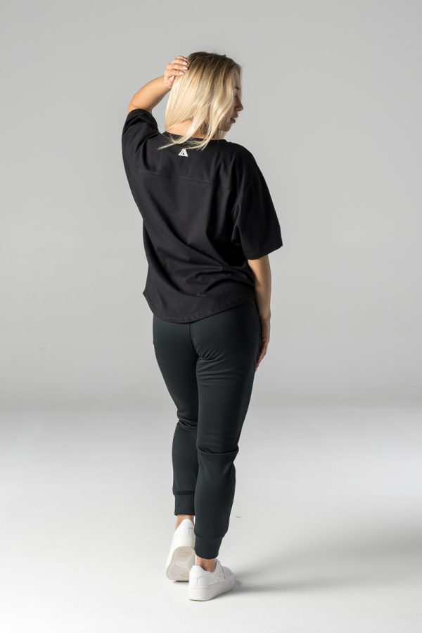 oversize t-shirt for gym men and women black