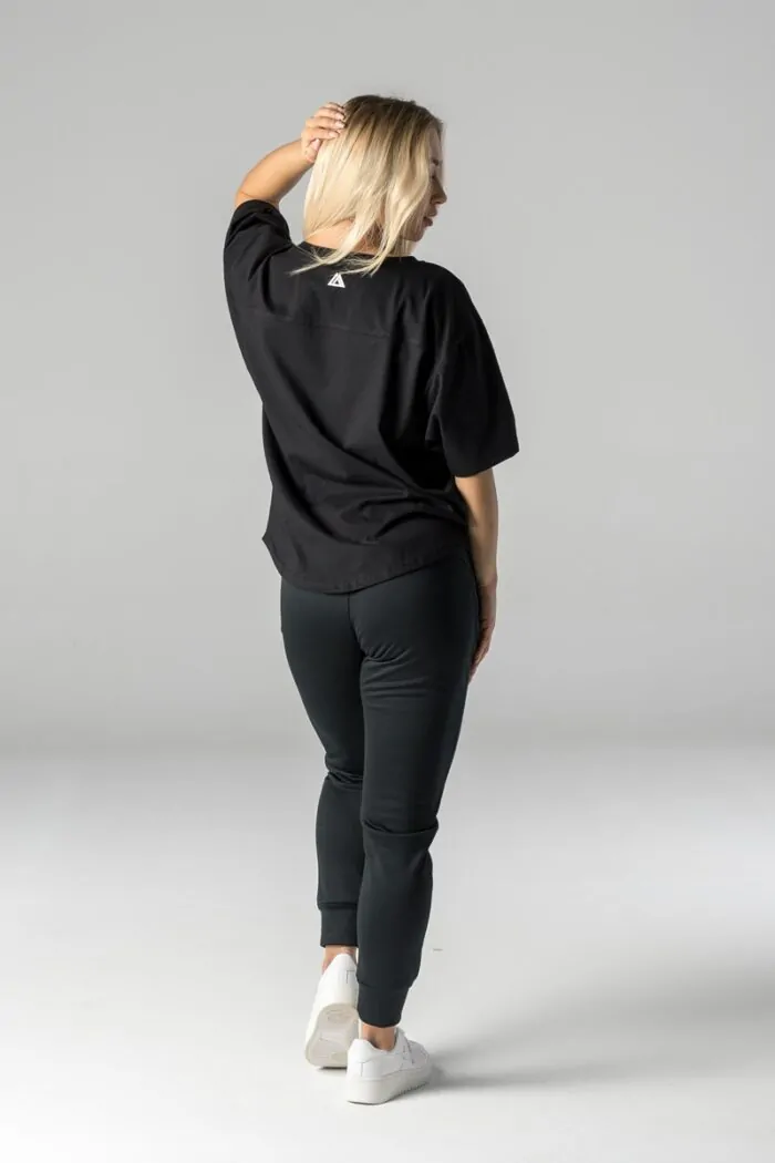oversize t-shirt for gym men and women black