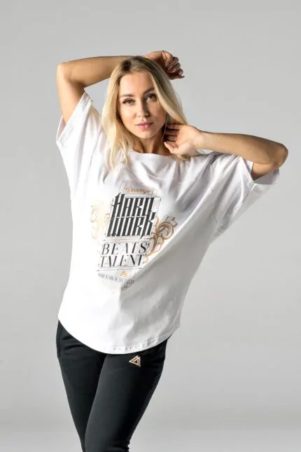 koszulka unisex sportowa na tening oversize