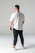 HARD WORK oversize t-shirt unisex white - Image 5
