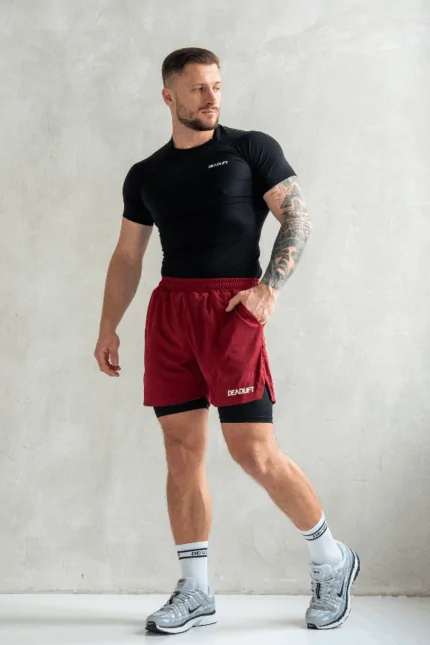 rashguard męski czarny bezszwowy treningowy