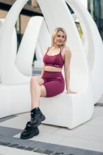 Biker shorts seamless sports RIBBED VIVA MAGENTA - Image 2