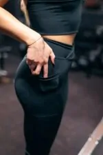 legginsy sportowe damskie czarne