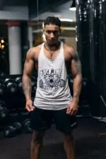 tank top męski na siłownię stringer treningowy