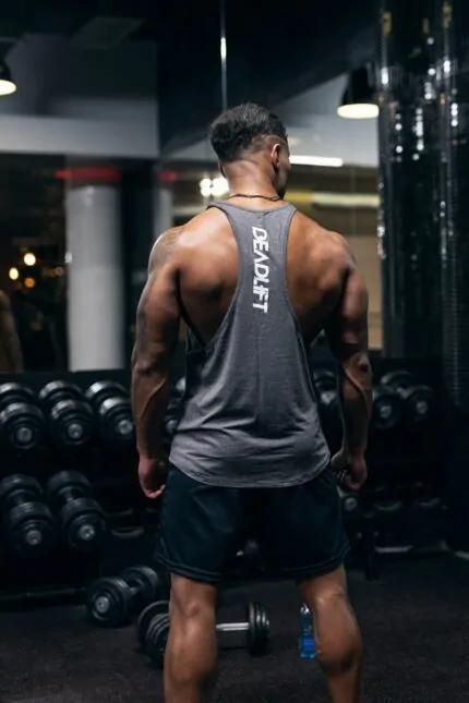 tank top męski na siłownię stringer treningowy