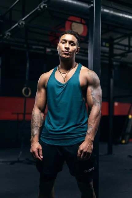 tank top męski na siłownię stringer treningowy