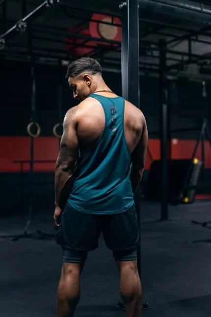 tank top męski na siłownię stringer treningowy