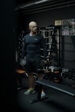 czarny rashguard z długim ekawem męski sportowy na trening