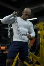długi rashguard sportowy koszulka treningowa męska biała