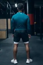 rashguard sportowy bezszwowy męski na siłownię