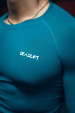 rashguard sportowy bezszwowy męski na siłownię