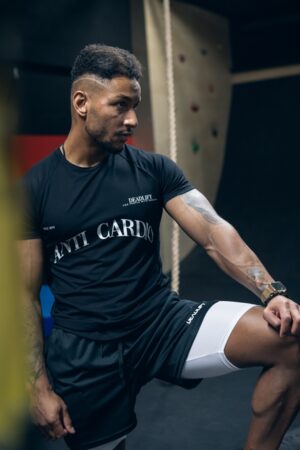 koszulka męska slim fit na siłownię anti cardio
