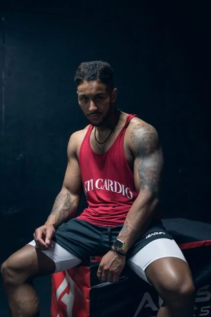 tank top męski sportowy na siłownię