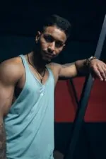 tank top męski na siłownię miętowy
