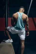 tank top męski na siłownię miętowy