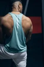 tank top męski na siłownię miętowy