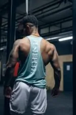 tank top męski na siłownię push and pull