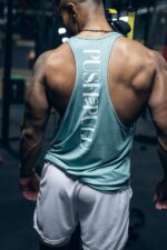 tank top męski na siłownię push and pull
