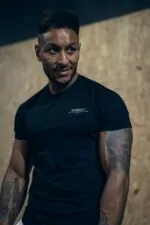 t-shirt męski sportowy slim fit push and pull