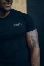 t-shirt męski sportowy slim fit push and pull