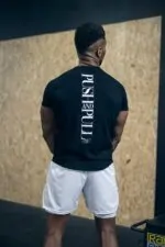 t-shirt męski sportowy slim fit push and pull