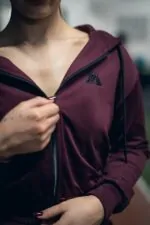 bluza sportowa damska bordowa na trening