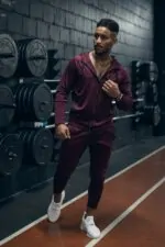 bluza sportowa męska zasuwana na zamek z kapturem