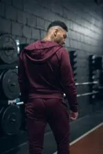 bluza sportowa męska zasuwana na zamek z kapturem