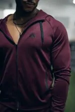 bluza sportowa męska zasuwana na zamek z kapturem