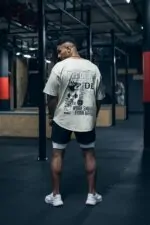 koszulka oversize damska męska sportowa na siłownię