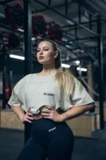koszulka oversize damska męska sportowa na siłownię