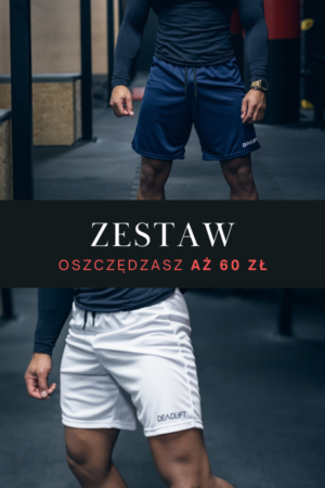 zestaw spodenek sportowych meskich na siłownię