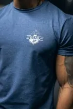 t-shirt męski slim fit sportowy na siłownię