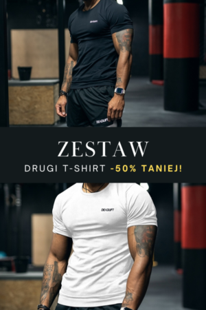 zestaw t-shirtów technicznych szybkoschnącyc bezszwowych męskich