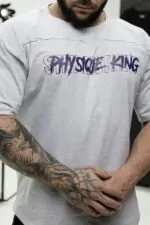 t-shirt oversize sportowy unisex na siłownię