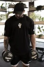 koszulka oversize sportowa na siłownię na trening stay aesthetic
