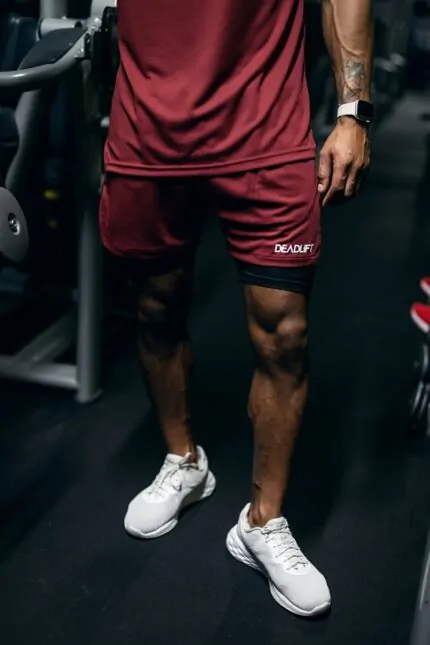 spodenki sportowe męskie 2w1 na trening do biegania